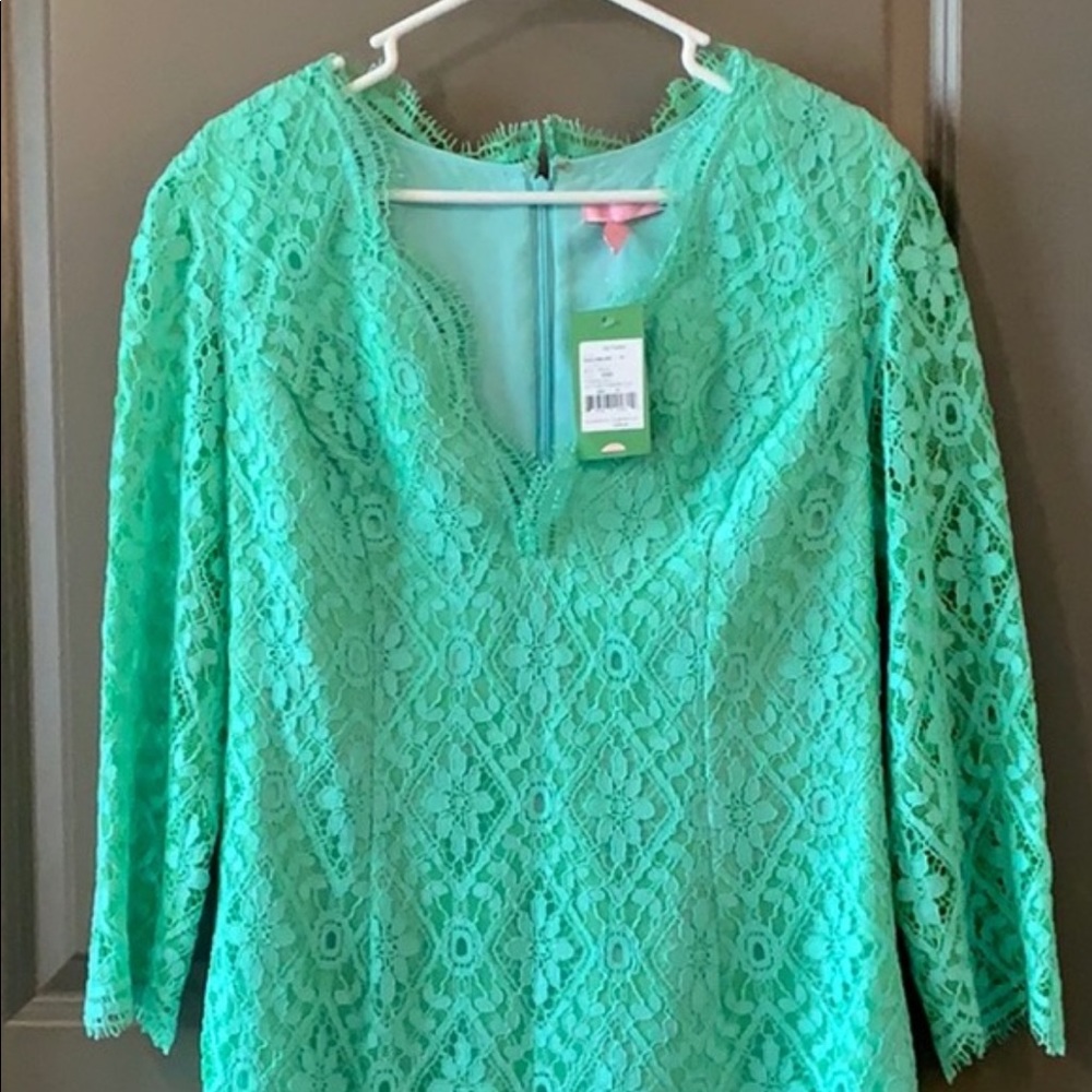NWT - Lilly Pulitzer Meryl Dress Poolside Blue -10
